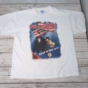 2002 Paul McCartney “Back In The U.S.” Tour T-Shirt Size XL